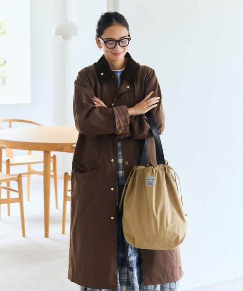 KiU(キウ)の「KiU×FREAK'S STORE/キウ×フリークスストア 別注 KIU ECO BAG エコバッグ(トートバッグ・メンズ・ブラック/キャメル/レオパード/ベージュ・ONE SIZE)」の19枚目の写真
