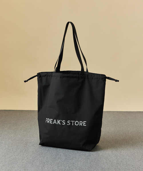 KiU(キウ)の「KiU×FREAK'S STORE/キウ×フリークスストア 別注 KIU ECO BAG エコバッグ(トートバッグ・メンズ・ブラック/キャメル/レオパード/ベージュ・ONE SIZE)」の5枚目の写真