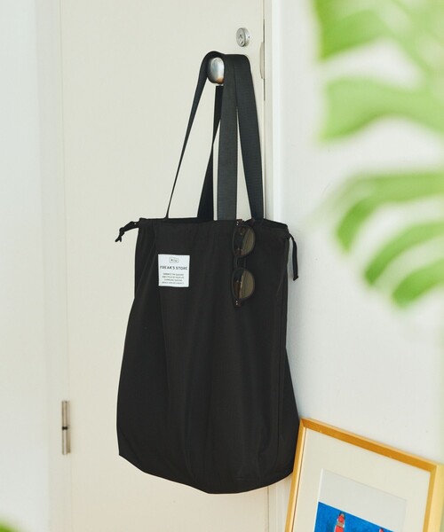 KiU(キウ)の「KiU×FREAK'S STORE/キウ×フリークスストア 別注 KIU ECO BAG エコバッグ(トートバッグ・レディース・ブラック/キャメル/レオパード/ベージュ・ONE SIZE)」の22枚目の写真