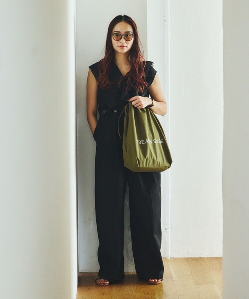 KiU(キウ)の「KiU×FREAK'S STORE/キウ×フリークスストア 別注 KIU ECO BAG エコバッグ(トートバッグ・レディース・ブラック/キャメル/レオパード/ベージュ・ONE SIZE)」の15枚目の写真