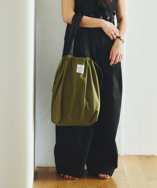 KiU(キウ)の「KiU×FREAK'S STORE/キウ×フリークスストア 別注 KIU ECO BAG エコバッグ(トートバッグ・レディース・ブラック/キャメル/レオパード/ベージュ・ONE SIZE)」の5枚目の写真