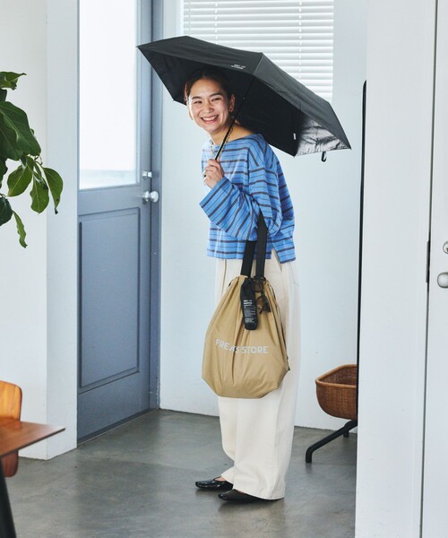 KiU(キウ)の「KiU×FREAK'S STORE/キウ×フリークスストア 別注 KIU ECO BAG エコバッグ(トートバッグ・レディース・ブラック/キャメル/レオパード/ベージュ・ONE SIZE)」の7枚目の写真