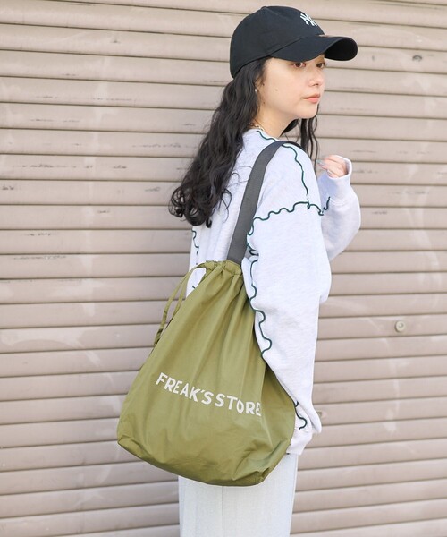 KiU(キウ)の「KiU×FREAK'S STORE/キウ×フリークスストア 別注 KIU ECO BAG エコバッグ(トートバッグ・レディース・ブラック/キャメル/レオパード/ベージュ・ONE SIZE)」の10枚目の写真