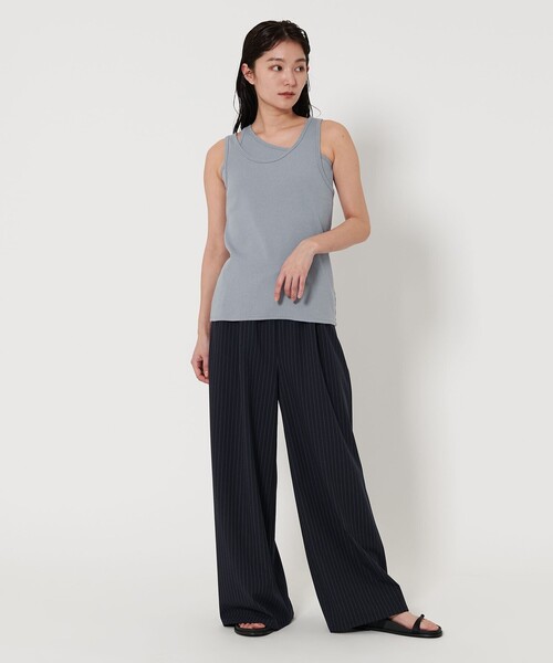 MARW UNITED ARROWS（マルゥ ユナイテッドアローズ）の「＜MARW UNITED ARROWS＞レイヤード タンクトップ（タンクトップ・レディース・ナチュラル/ブラック/ライトブルー/ホワイト・FREE）」の7枚目の写真