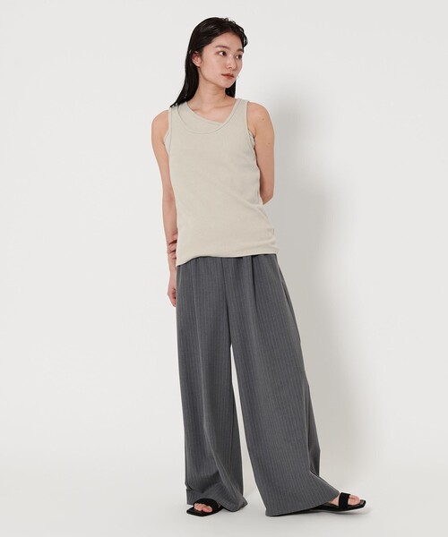 MARW UNITED ARROWS（マルゥ ユナイテッドアローズ）の「＜MARW UNITED ARROWS＞レイヤード タンクトップ（タンクトップ・レディース・ナチュラル/ブラック/ライトブルー/ホワイト・FREE）」の16枚目の写真