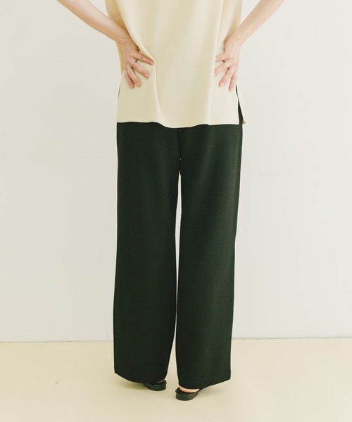 ITEMS URBANRESEARCH（アイテムズ アーバンリサーチ）の「カットジョーゼットイージーパンツ（その他パンツ・レディース・ブラック/ライトベージュ・FREE）」の4枚目の写真