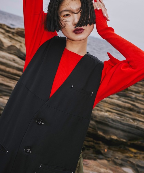 【美品】OMMO LONG VEST BALLOON OP LONG VEST BALLOON OP（ドレス）｜OMMO（オーエムエムオー）の