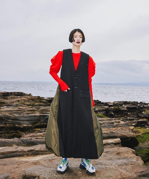 【美品】OMMO LONG VEST BALLOON OP LONG VEST BALLOON OP（ドレス）｜OMMO（オーエムエムオー）の