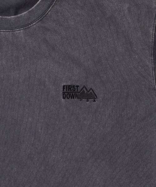 FIRST DOWN（ファーストダウン）の「ピグメント ロゴ ショートスリーブ Tシャツ #1（Tシャツ/カットソー・メンズ・オフホワイト/サックスブルー/チャコール・XL/M/L）」の21枚目の写真