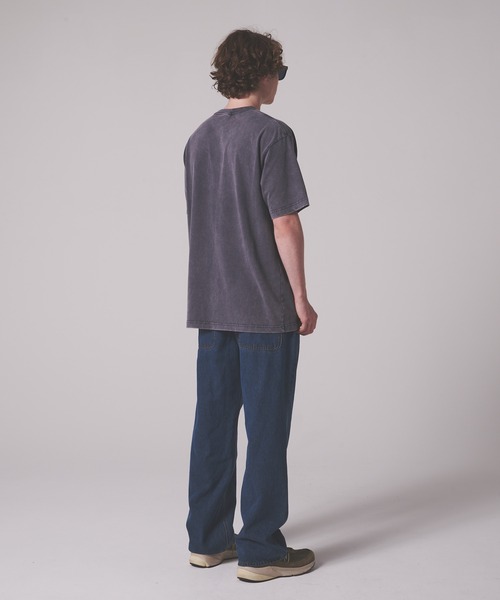 FIRST DOWN（ファーストダウン）の「ピグメント ロゴ ショートスリーブ Tシャツ #1（Tシャツ/カットソー・メンズ・オフホワイト/サックスブルー/チャコール・XL/M/L）」の11枚目の写真