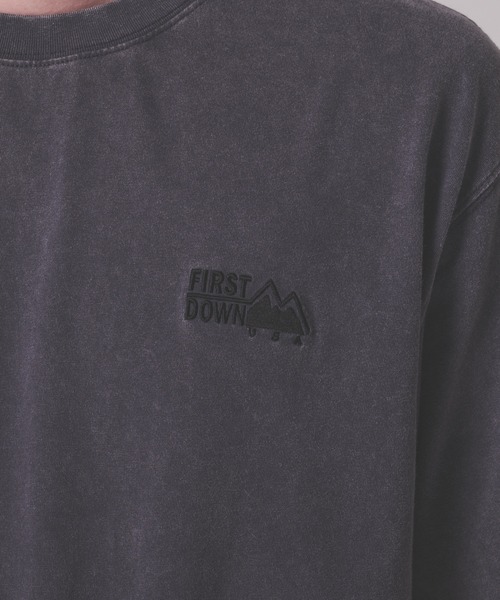 FIRST DOWN（ファーストダウン）の「ピグメント ロゴ ショートスリーブ Tシャツ #1（Tシャツ/カットソー・メンズ・オフホワイト/サックスブルー/チャコール・XL/M/L）」の16枚目の写真