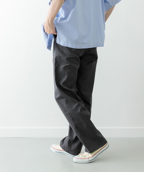 ITEMS URBANRESEARCH（アイテムズ アーバンリサーチ）の「『セットアップ対応』Linen Blend Trousers（その他パンツ・メンズ・チャコールグレー/アイボリー/ブラウン・MEDIUM/LARGE）」の9枚目の写真