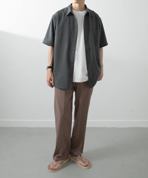 ITEMS URBANRESEARCH（アイテムズ アーバンリサーチ）の「『セットアップ対応』Linen Blend Trousers（その他パンツ・メンズ・チャコールグレー/アイボリー/ブラウン・MEDIUM/LARGE）」の13枚目の写真