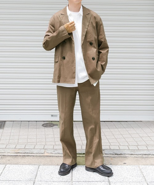 ITEMS URBANRESEARCH（アイテムズ アーバンリサーチ）の「『セットアップ対応』Linen Blend Trousers（その他パンツ・メンズ・チャコールグレー/アイボリー/ブラウン・MEDIUM/LARGE）」の16枚目の写真
