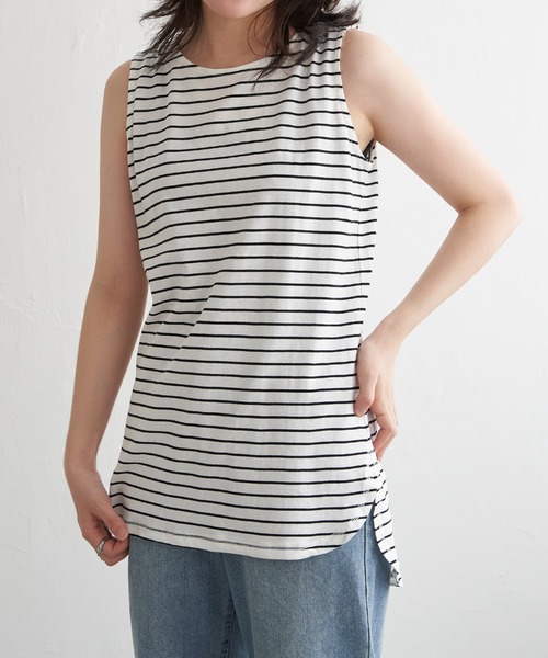 VENCEEXCHANGE(ヴァンスエクスチェンジ)の「ノースリプルオーバー(タンクトップ・レディース・ブラック/オフホワイト/その他1・M/L)」の3枚目の写真