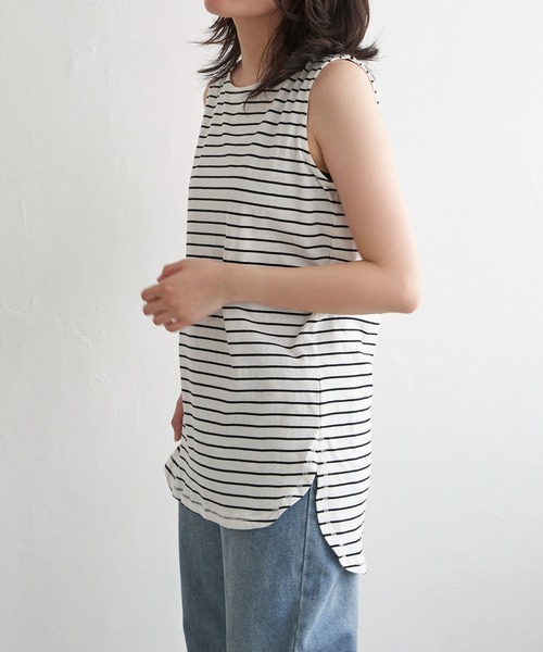 VENCEEXCHANGE(ヴァンスエクスチェンジ)の「ノースリプルオーバー(タンクトップ・レディース・ブラック/オフホワイト/その他1・M/L)」の11枚目の写真