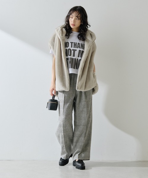 Whim Gazette(ウィムガゼット)の「NO THANKS ロゴTシャツ(Tシャツ/カットソー・レディース・ライトベージュ/オフホワイト・FREE)」の14枚目の写真
