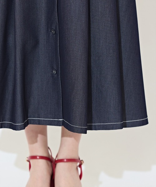 WILLSELECTION（ウィルセレクション）の「ラッフルスリーブリボンタイワンピース（ワンピース・レディース・ブルー系その他/オフホワイト/ネイビー・FREE）」の10枚目の写真