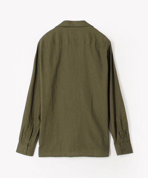 GUY ROVER（ギローバー）の「【別注】GUY ROVER リネンレーヨン サファリシャツ（シャツ/ブラウス・メンズ・カーキ/ブラック/サンドベージュ・L/M）」の17枚目の写真