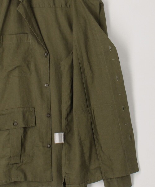 GUY ROVER（ギローバー）の「【別注】GUY ROVER リネンレーヨン サファリシャツ（シャツ/ブラウス・メンズ・カーキ/ブラック/サンドベージュ・L/M）」の20枚目の写真