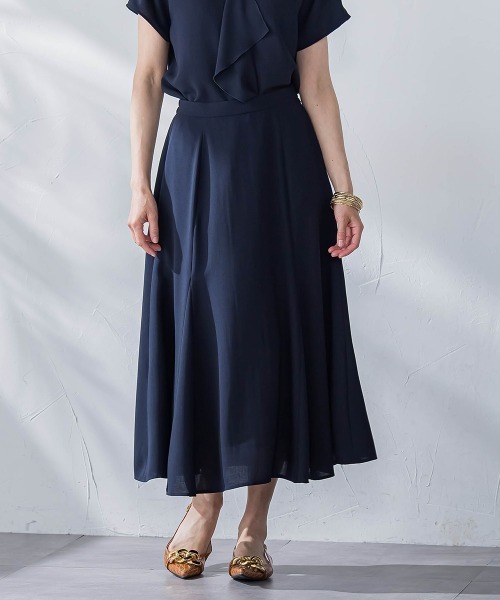 Viaggio Blu（ビアッジョブルー）の「接触冷感2WAYストレッチマーメイドスカート≪洗濯機で洗える≫（スカート・レディース・ホワイト/グリーン/ネイビー/ブルー・M/XS/S/L）」の18枚目の写真