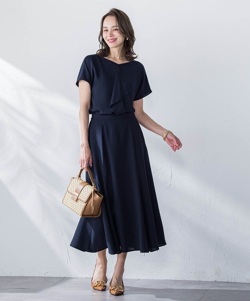 Viaggio Blu（ビアッジョブルー）の「接触冷感2WAYストレッチマーメイドスカート≪洗濯機で洗える≫（スカート・レディース・ホワイト/グリーン/ネイビー/ブルー・M/XS/S/L）」の21枚目の写真