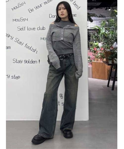 LAGUA GEM(ラグアジェム)の「2PIECE OFF SHOULDER ニット(ニット/セーター・レディース・レッド/ネイビー/杢グレー・FREE)」の7枚目の写真