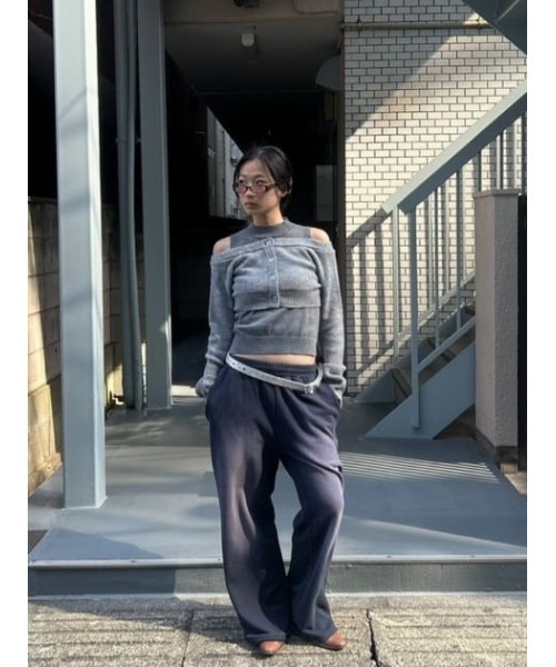 LAGUA GEM(ラグアジェム)の「2PIECE OFF SHOULDER ニット(ニット/セーター・レディース・レッド/ネイビー/杢グレー・FREE)」の8枚目の写真