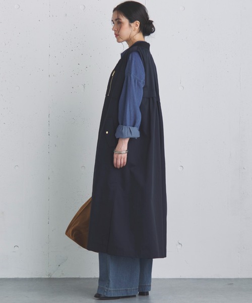 Doux archives（ドゥアルシーヴ）の「ロングMA-1ジレ（その他アウター・レディース・モカ/ブラック・FREE）」の12枚目の写真