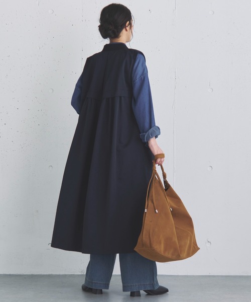 Doux archives（ドゥアルシーヴ）の「ロングMA-1ジレ（その他アウター・レディース・モカ/ブラック・FREE）」の10枚目の写真