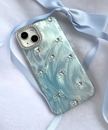 WEGO | WEGO/ビジューリボンiphoneケース(サックス)(スマホケース/カバー)