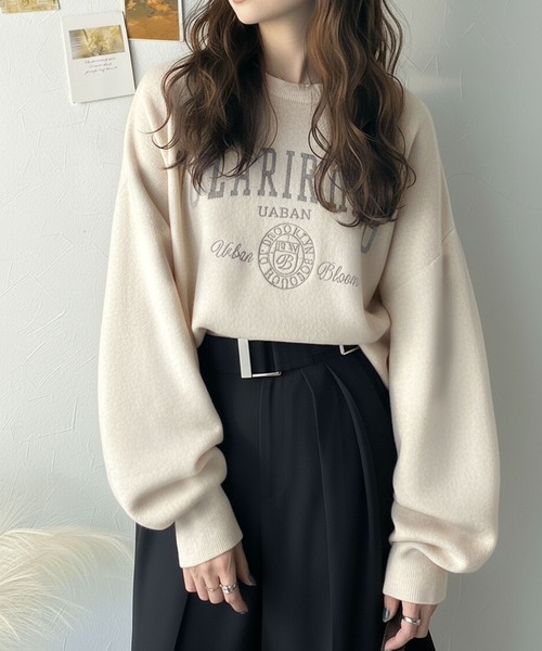 セール】カレッジスタイルで冬めく。トレンド感たっぷりのエンブレム