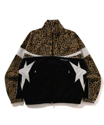 A BATHING APE(AxCVOGCv)WILD LEOPARD PATTERN RELAXED FIT TRACK JACKET(W[W)