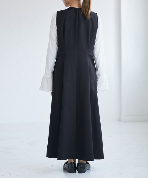 低身長・小柄さんサイズ】ウールライクウエストタックジャンパー