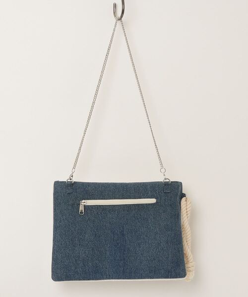 MAISON mou(メゾンムー)の「【Swaraj/スワラージ】ビーズ2WAYクラッチ(手刺繍ビーズ)(クラッチバッグ・レディース・ゴールド/ネイビー・FREE)」の3枚目の写真