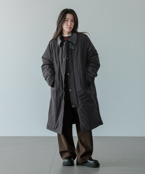 LOWRYS FARM（ローリーズファーム）の「【LFM(U)】エアサーマルハンティングコート　 494564（ダウンジャケット/コート・メンズ・ブラウン/ブラック・MEDIUM/LARGE）」の3枚目の写真