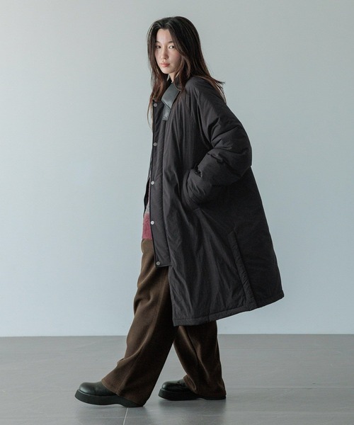 LOWRYS FARM（ローリーズファーム）の「【LFM(U)】エアサーマルハンティングコート　 494564（ダウンジャケット/コート・メンズ・ブラウン/ブラック・MEDIUM/LARGE）」の4枚目の写真