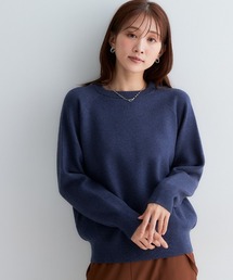 Petitjo | 小さいサイズ　スウェットライクラグランニット　低身長さん・小柄女性(ニット/セーター)