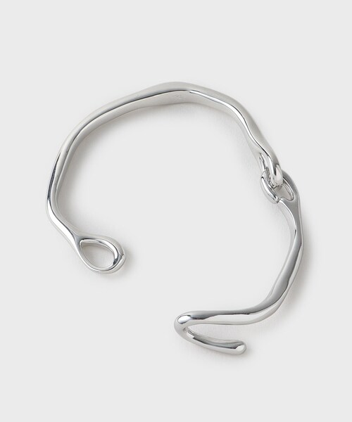 tk.TAKEO KIKUCHI(ティーケータケオキクチ)の「フックバングル(ブレスレット・メンズ・シルバー/シルバー系4・00)」の7枚目の写真