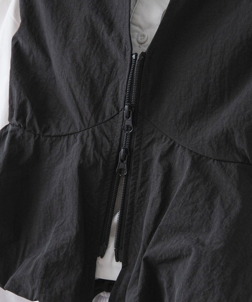 bohmal（ボマール）の「ビスチェデザインバルーンベストトップス（ベスト・レディース・ブラック/ブラウン・FREE）」の4枚目の写真