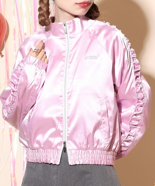 NERDY（ノルディ）の「サテンバイカートラックトップ（ジャージ）」 - WEAR