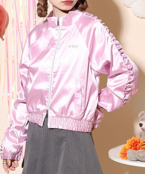 サテンバイカートラックトップ（ジャージ）｜NERDY（ノルディ