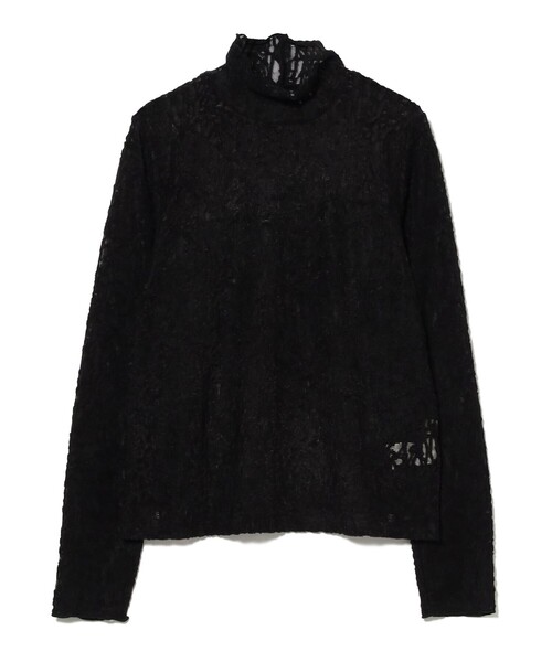 Ray BEAMS（レイビームス）の「レース ジャガード ハイネック トップス（Tシャツ/カットソー・レディース・オフホワイト/ブラック・ONE SIZE）」の12枚目の写真