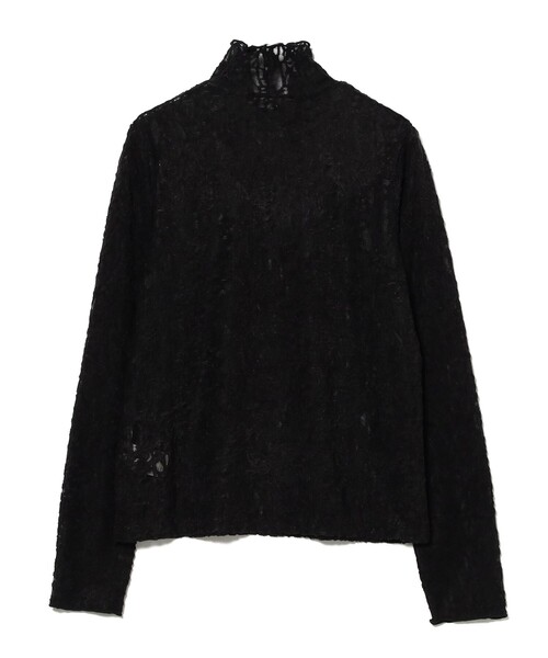 Ray BEAMS（レイビームス）の「レース ジャガード ハイネック トップス（Tシャツ/カットソー・レディース・オフホワイト/ブラック・ONE SIZE）」の13枚目の写真