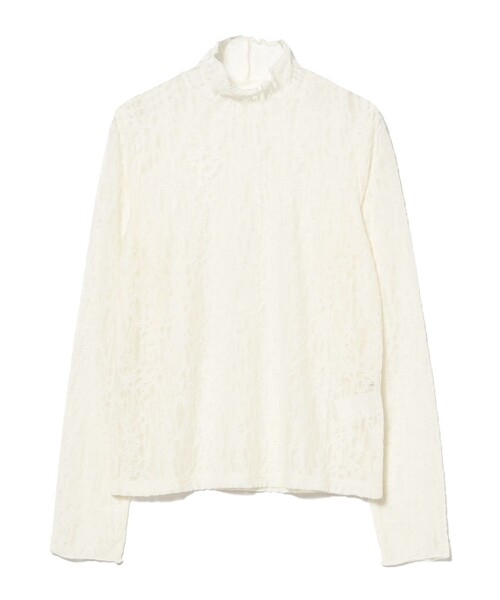 Ray BEAMS（レイビームス）の「レース ジャガード ハイネック トップス（Tシャツ/カットソー・レディース・オフホワイト/ブラック・ONE SIZE）」の15枚目の写真