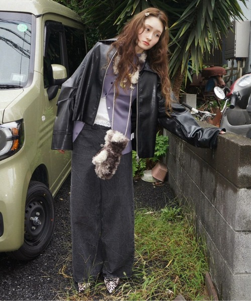 fur bag? gloves / ショルダーファーミトン（手袋）｜musubore