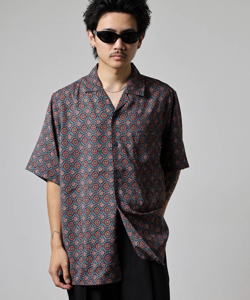 BANKS(バンクス)の「BANKS JOURNAL ALL OVER BATIC SS SHIRT オールオーバーバティック半袖シャツ(シャツ/ブラウス・メンズ・ネイビー/ブラック・L/XL/M)」の10枚目の写真