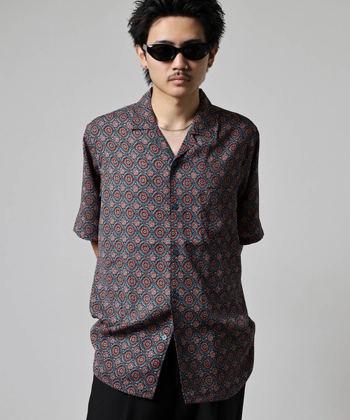 BANKS(バンクス)の「BANKS JOURNAL ALL OVER BATIC SS SHIRT オールオーバーバティック半袖シャツ(シャツ/ブラウス・メンズ・ネイビー/ブラック・L/XL/M)」の11枚目の写真