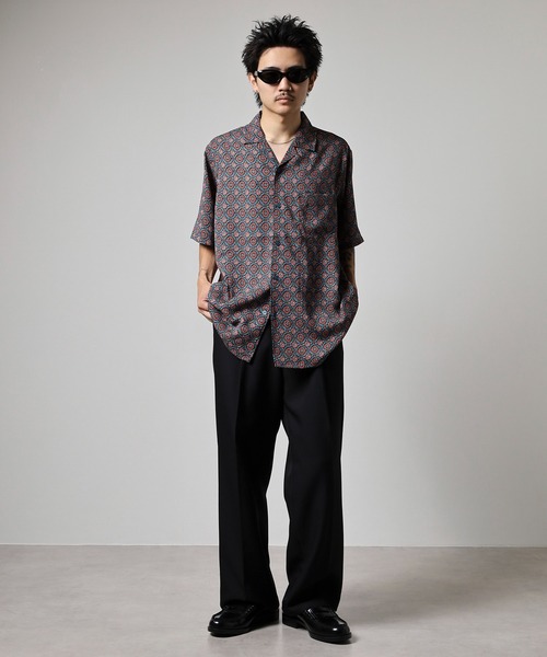 BANKS(バンクス)の「BANKS JOURNAL ALL OVER BATIC SS SHIRT オールオーバーバティック半袖シャツ(シャツ/ブラウス・メンズ・ネイビー/ブラック・L/XL/M)」の12枚目の写真
