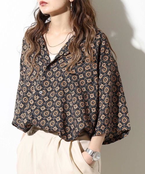 BANKS(バンクス)の「BANKS JOURNAL ALL OVER BATIC SS SHIRT オールオーバーバティック半袖シャツ(シャツ/ブラウス・メンズ・ネイビー/ブラック・L/XL/M)」の22枚目の写真